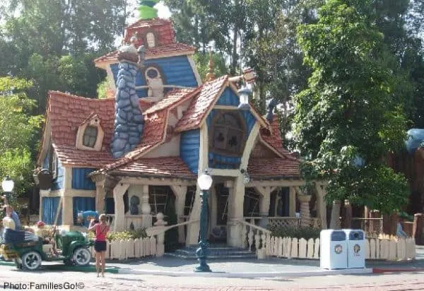 Goofy's house in toon town, disneyland