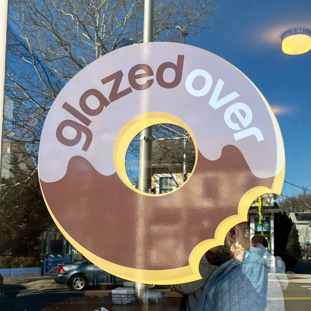 The giant doughnut at glazed over in beacon alerts you to the treats made to order inside.