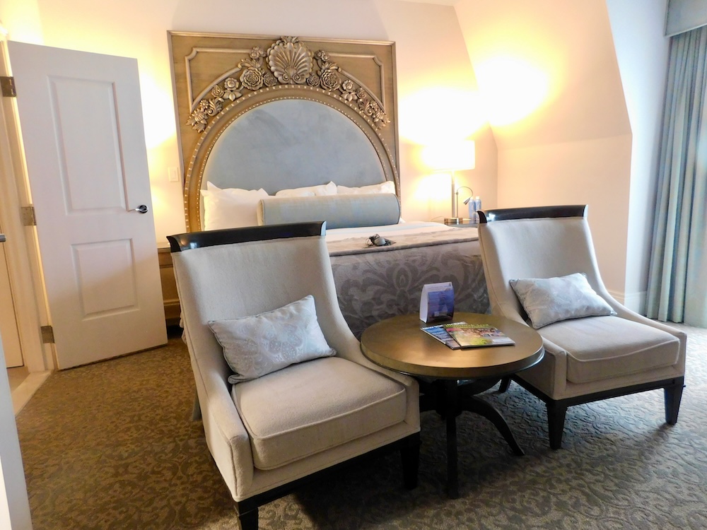 Rooms at the mirbeau inn & spa are small but well-appointed.