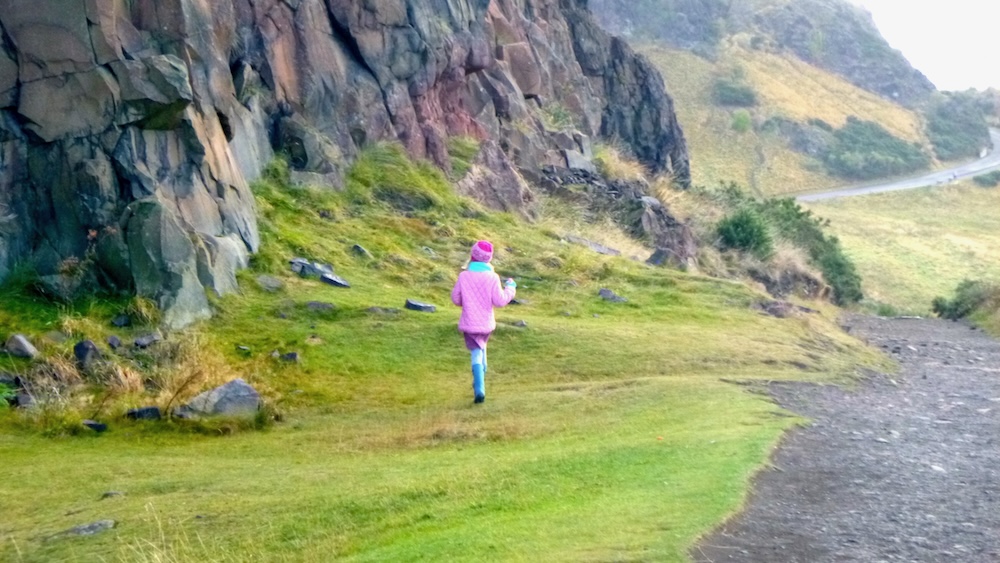 following the mossy stone paths around arthur's seat is a free and fun thing to do with kids in edinburgh.