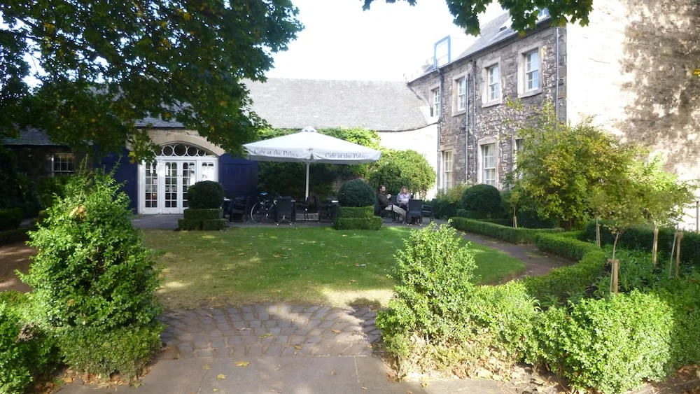 you can order a crown-shaped shortbread cookie with your tea or lemonade the café at hollyroodhouse palace