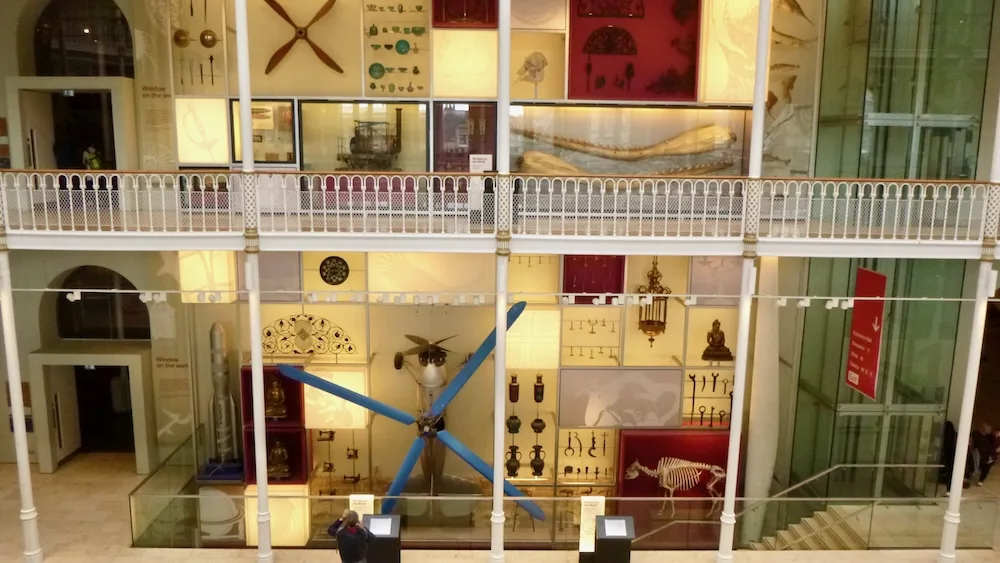 the exteriors of the rooms of the scottish national museum can resemble giant sample cases. 