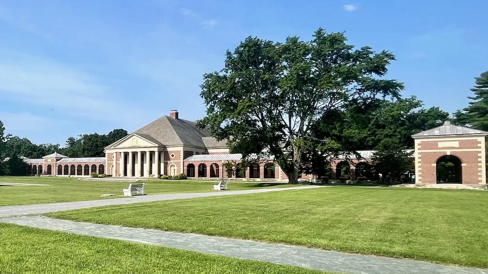 the state park in saratoga springs, ny has repurposed its historic spa buildings for a variety of uses. 