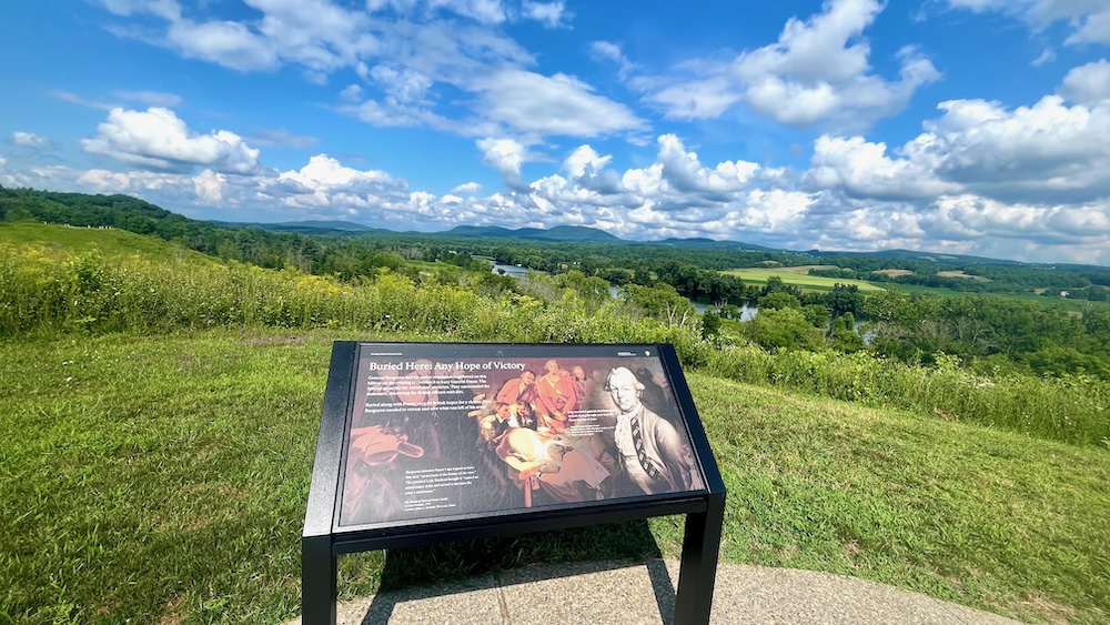 the champlain valley was the site of the battle of saratoga and now offers stunning scenery to visitors.