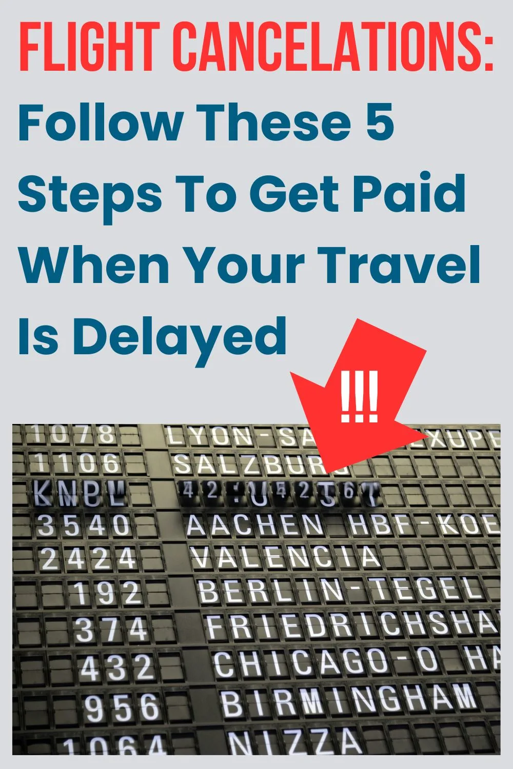 Flight cancelations and even major delays can out a big dent in your vacation plans, but a timely refund and additional compensation can help: 5 things to know and do to get paid