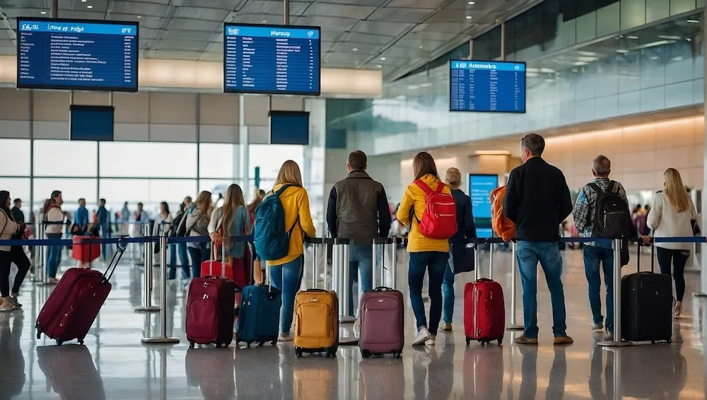 Travelers look at a flight board in an airport. Delays are demoralizing when they disrupt your travel plans. Refunds and compensation can help, if you know how to get them.